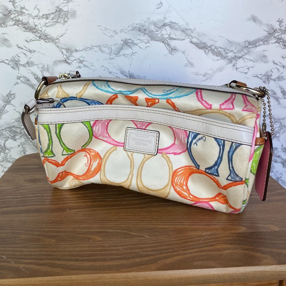 Coach Scribble Barrel Bag Multicolor